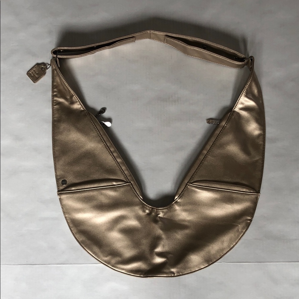 SASH Champagne Gold Travel Crossbody Sling Bag, Excellent - Picture 4 of 11